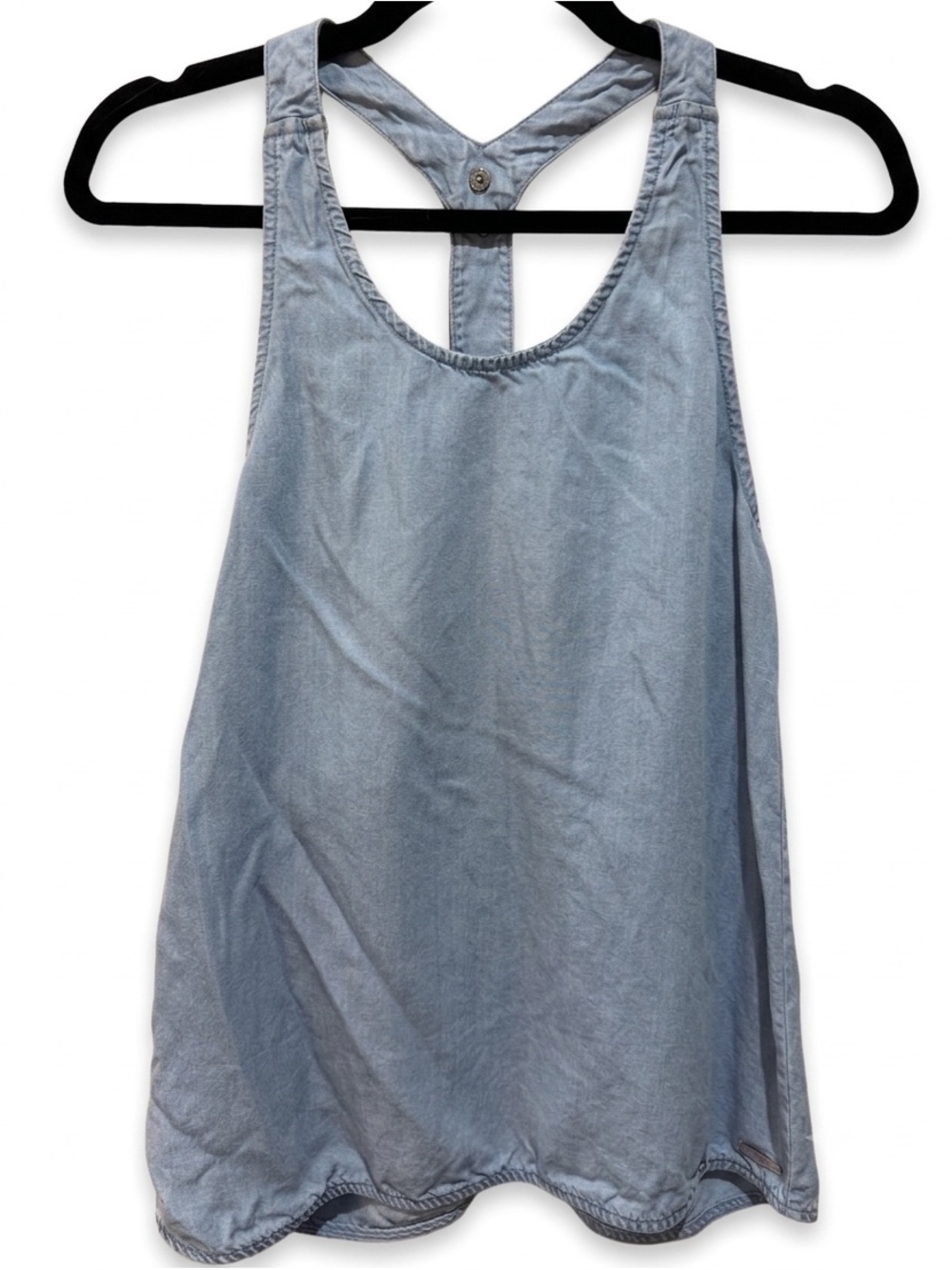 Sweaty Betty Chambray Denim Y-back Tank Size S - Picture 3 of 4